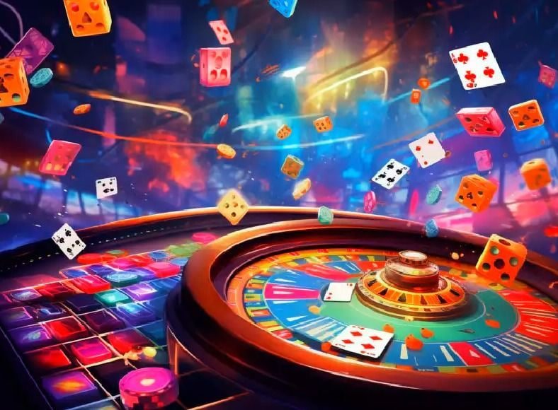 Antar muka meja Texas Poker di platform danavip dengan kartu hole dan taruhan jelas